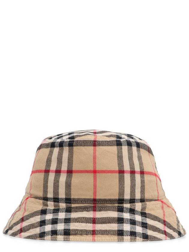 Check Cotton Bucket Hat Beige - BURBERRY - BALAAN 2