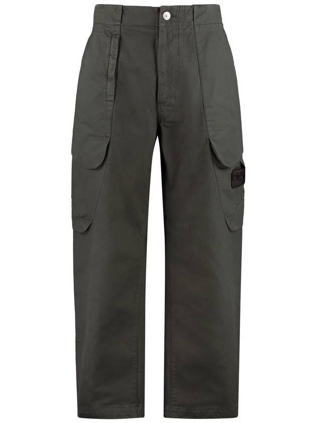 Shadow Project Cotton Nylon Cargo Straight Pants Green - STONE ISLAND - BALAAN 2