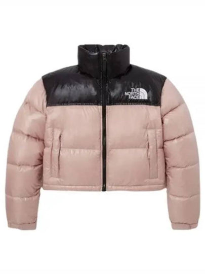 Label Nuptse Short Padding Pastel Pink - THE NORTH FACE - BALAAN 2