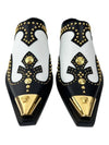 Women's Studded Loafer Mule 17186184JS - VERSACE - BALAAN 1