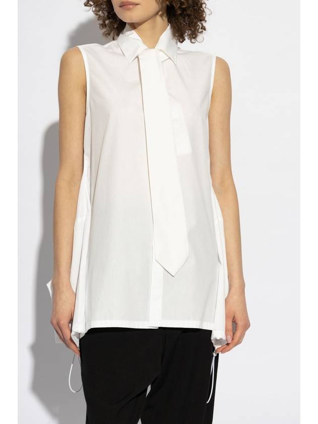 Yohji Yamamoto Oversize Shirt, Women's, White - YOHJI YAMAMOTO - BALAAN 3