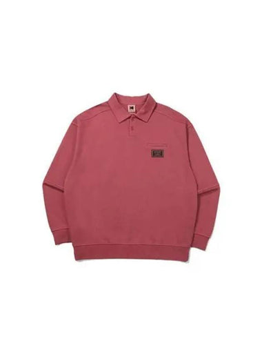 KODAK Apparel Cinekodak semi overfit pigment collar sweatshirt RED - KODO - BALAAN 1