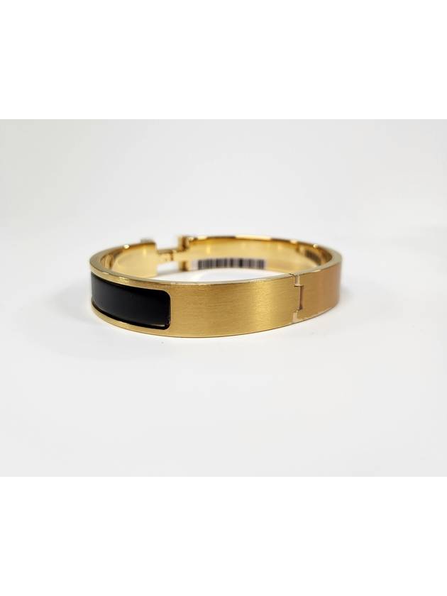 Clic HH Bracelet Gold Noir Mat - HERMES - BALAAN 4