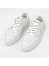 Men's Lace Up Calfskin Low-Top Sneakers Optic White - CELINE - BALAAN 8