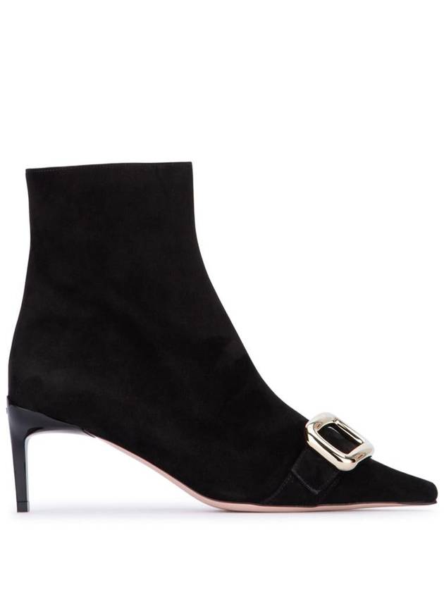 Viv Canard Suede Boots Black - ROGER VIVIER - BALAAN 2