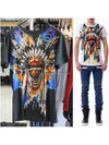 Men's Indian Graphic Printing Short Sleeve T-Shirt S5HJ601I408176 - BALMAIN - BALAAN 1