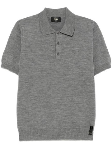 Fendi `Ff` Embossed Polo - FENDI - BALAAN 1