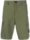 Cargo Bermuda Shorts Olive Green - STONE ISLAND - BALAAN 2