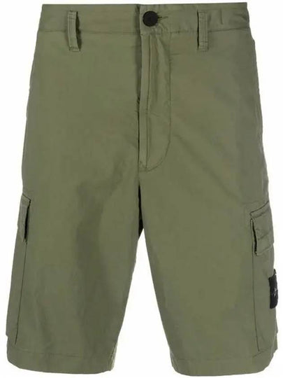 Cargo Bermuda Shorts Olive Green - STONE ISLAND - BALAAN 2