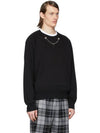 Black Thunderbolt Chain Sweatshirt - NEIL BARRETT - BALAAN 2