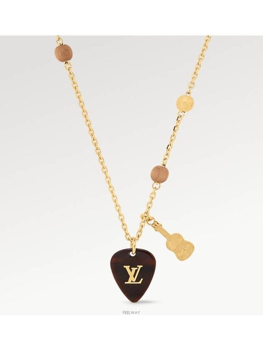 LV Picks Pendant Necklace Gold - LOUIS VUITTON - BALAAN 2