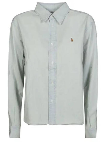 Pony Logo Long Sleeve Shirt Light Blue - POLO RALPH LAUREN - BALAAN 2