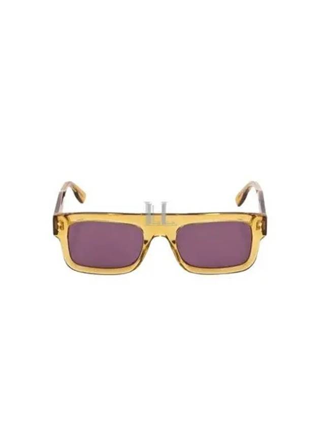 Eyewear Rectangle Clear Sunglasses Yellow - GUCCI - BALAAN 2