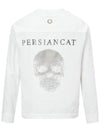 MEN Hexcurl Crew Neck Woven Sweatshirt White - PERSIANCAT - BALAAN 2