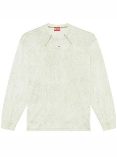 T Cos Cotton Sweatshirt Beige - DIESEL - BALAAN 2