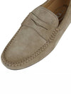 Men's City Gomino Suede Driving Shoes Beige - TOD'S - BALAAN 8