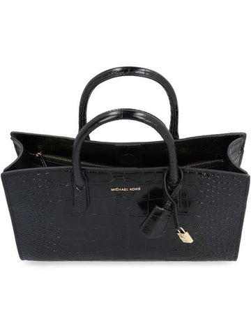 Michael Kors Scarlett Medium Tote Bag In Black Leather - MICHAEL KORS - BALAAN 1