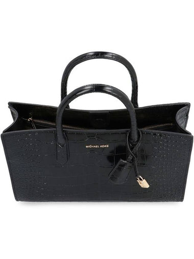 Michael Kors Scarlett Medium Tote Bag In Black Leather - MICHAEL KORS - BALAAN 1