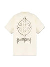 Metal BB Stencil Cotton Short Sleeve T-Shirt White - BALENCIAGA - BALAAN 2