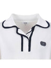 Collar neck color combination short sleeve T-shirt MK3SP090IVO - P_LABEL - BALAAN 4