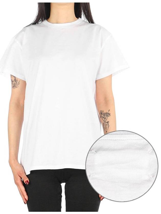 Stitched Jersey Short Sleeve T-Shirt White - MAISON MARGIELA - BALAAN 2