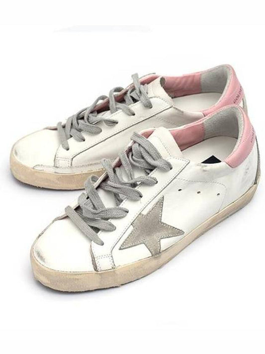Superstar White Pink Heel Tab Sneakers - GOLDEN GOOSE - BALAAN 2