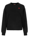 Boke Flower Embroidery Crew Neck Sweatshirt Black - KENZO - BALAAN 2