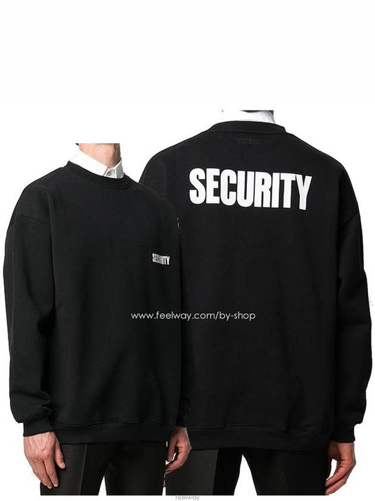 Security Crew Neck Sweatshirt Black - VETEMENTS - BALAAN 2