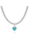 Heart Attack Bead Necklace Mint Green Silver - TIFFANY & CO. - BALAAN 3