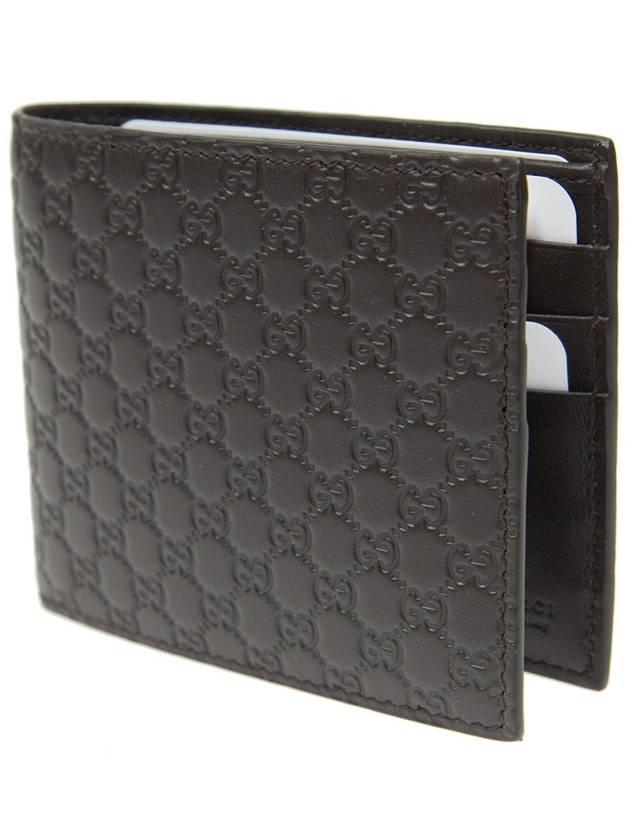 Micro GG Ssima Bifold Wallet Brown - GUCCI - BALAAN 3