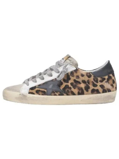 Superstar Leopard Black Tab Star Sneakers Brown - GOLDEN GOOSE - BALAAN 1