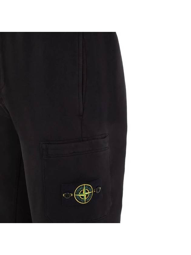 Wappen Patch Cargo Jogger Track Pants Black - STONE ISLAND - BALAAN 5