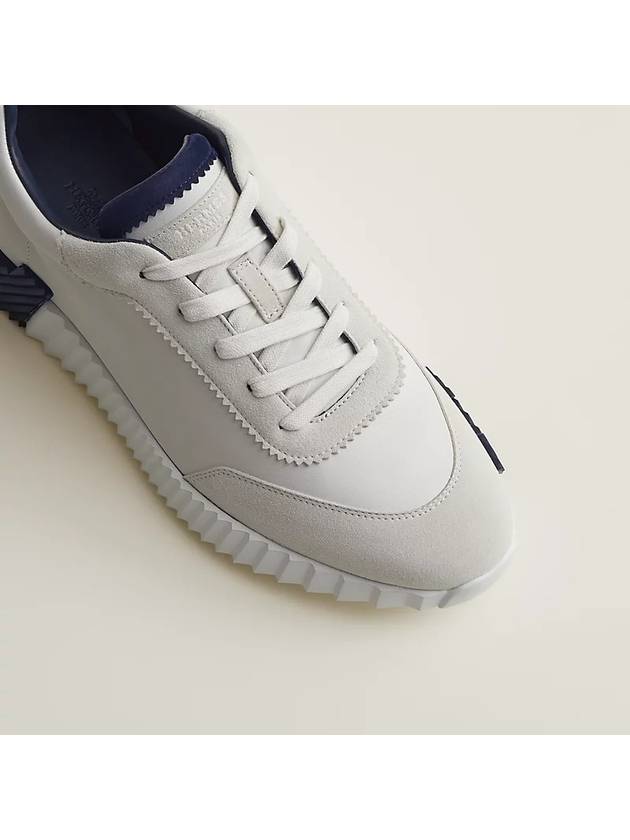 Men s Bouncing Sneakers White Navy 44 H221898ZH91400 - HERMES - BALAAN 5