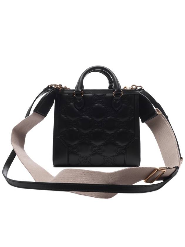 GG Matelassé Mini Tote Bag Black - GUCCI - BALAAN 5