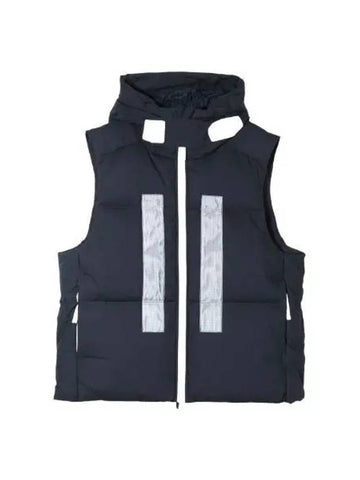 Marina Rubber Wax Poplin Down Hooded Vest Crop Fit Jumper Men s Padding - STONE ISLAND - BALAAN 1