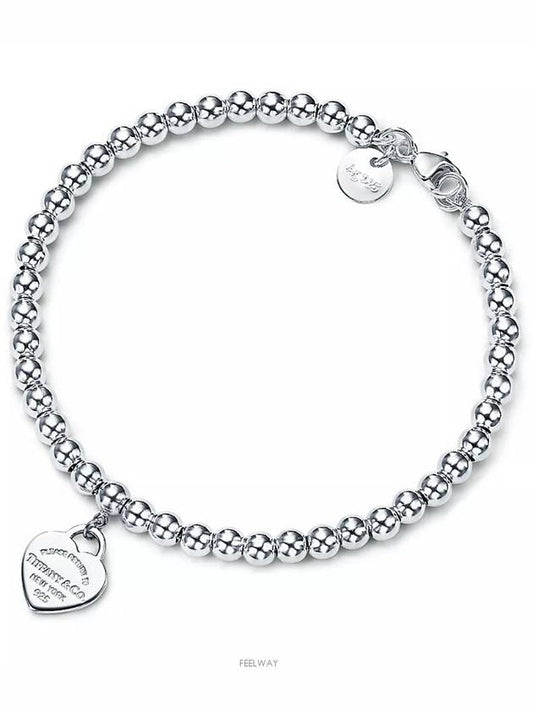 Tiffany Return to Heart Tag Bead Bracelet Silver - TIFFANY & CO. - BALAAN 1