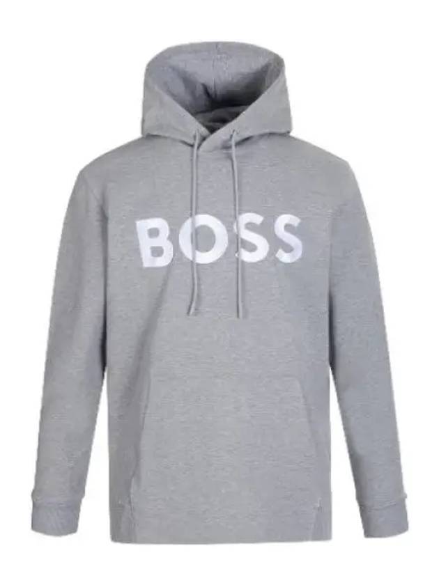 Boss embroidered big logo hooded sweatshirt hoodie - HUGO BOSS - BALAAN 1