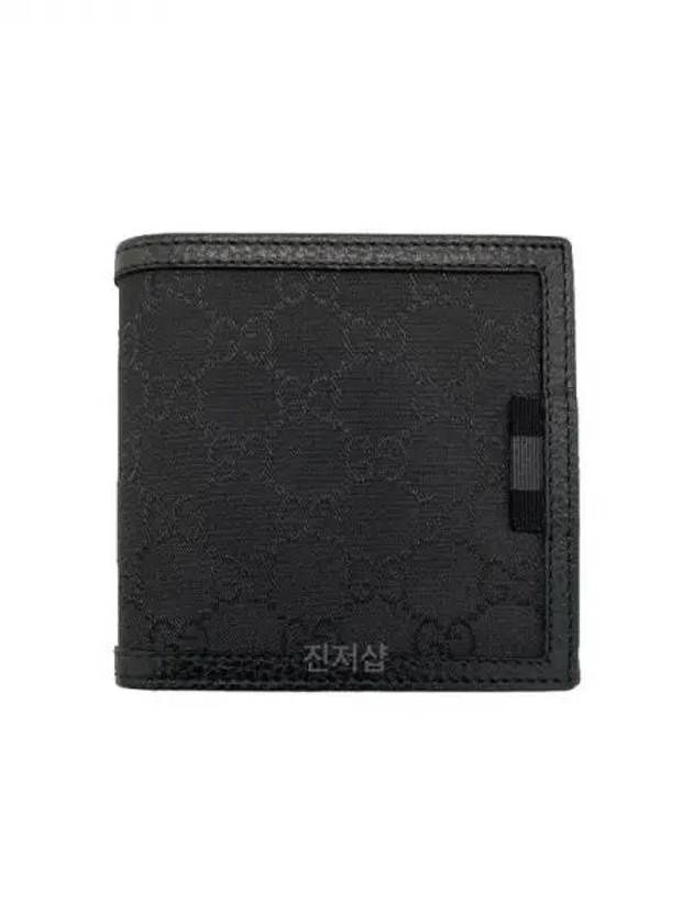 GG Supreme Canvas Half Wallet Black 150 39104720 1038397 - GUCCI - BALAAN 1