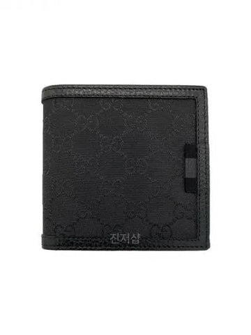 GG Supreme Canvas Half Wallet Black 150 39104720 1038397 - GUCCI - BALAAN 1