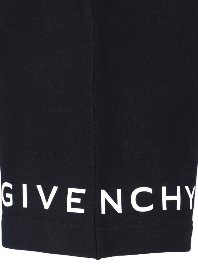 Logo Print Pocket Shorts Black - GIVENCHY - BALAAN 6