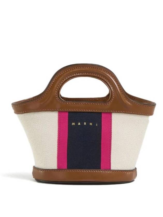 Tropicalia Micro Tote Bag Beige - MARNI - BALAAN 1