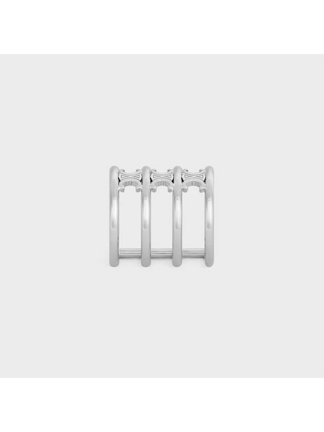 Triope Cage Ring Silver 460YB6BRA 36SI - CELINE - BALAAN 3