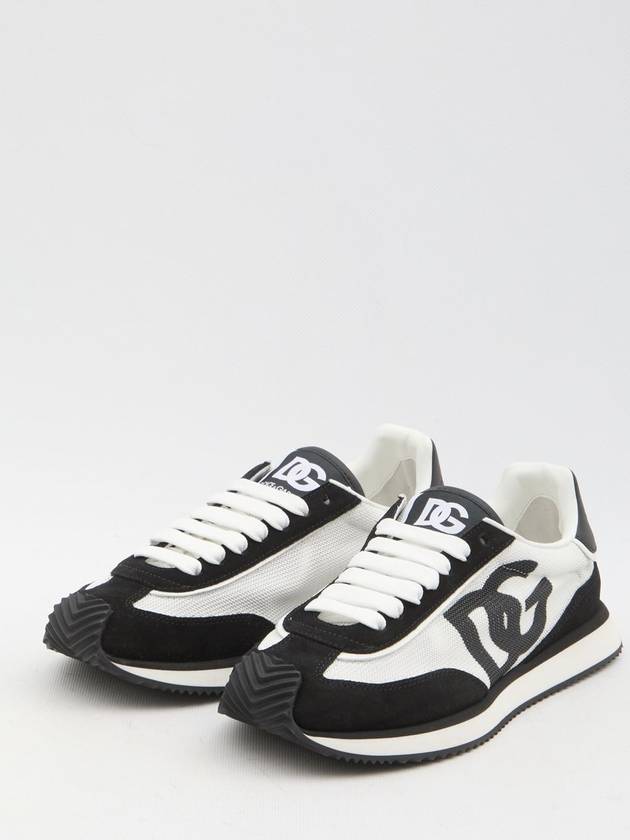 DG Logo Cushion Low Top Sneakers White Black - DOLCE&GABBANA - BALAAN 3