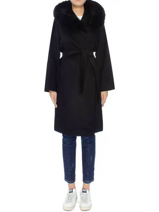 MANGO mango fur coat black 2360161139 - MAX MARA - BALAAN 2