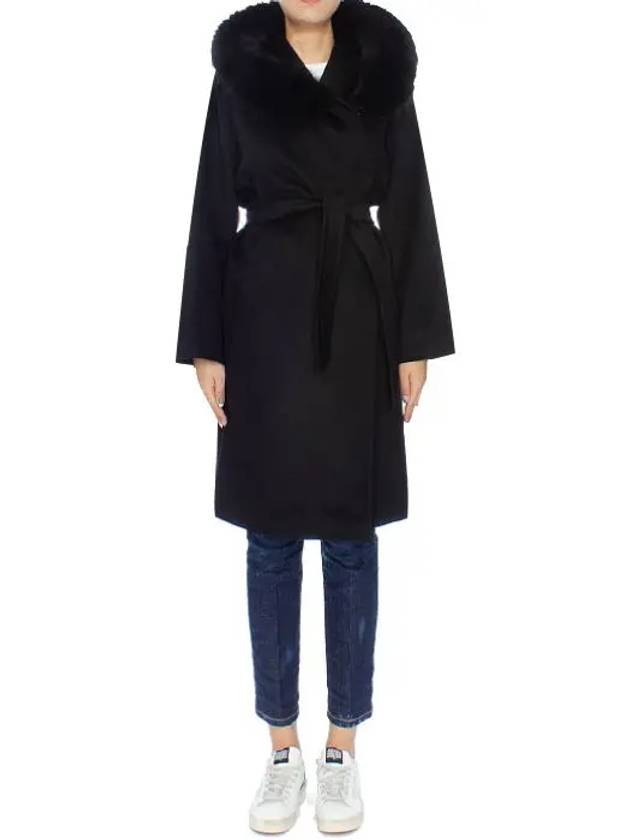 MANGO fur coat black 2360161139 - MAX MARA - BALAAN 2