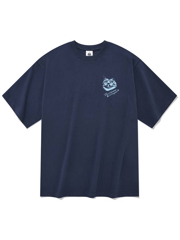 Cat box short sleeve t shirt navy - RADINEO - BALAAN 2