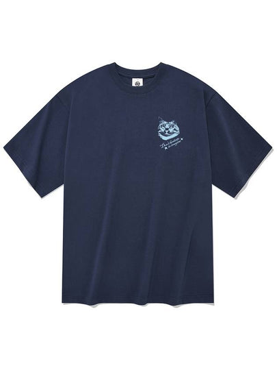 Cat box short sleeve t shirt navy - RADINEO - BALAAN 2