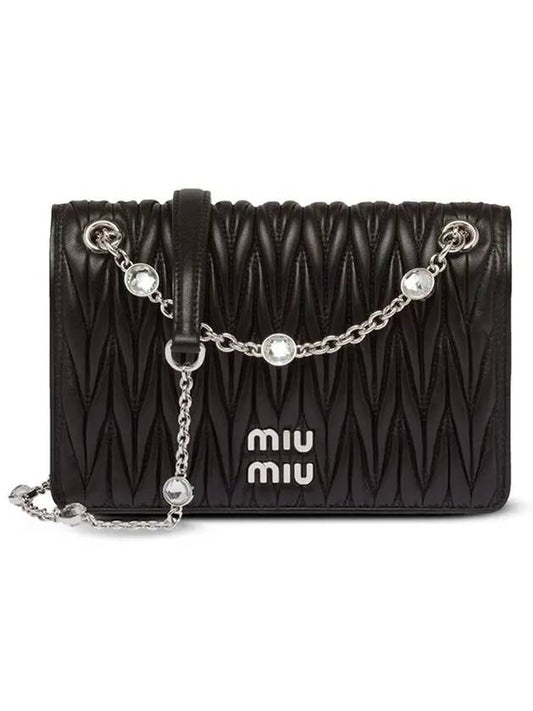 Materasse Nappa Leather Mini Bag Black - MIU MIU - BALAAN 2