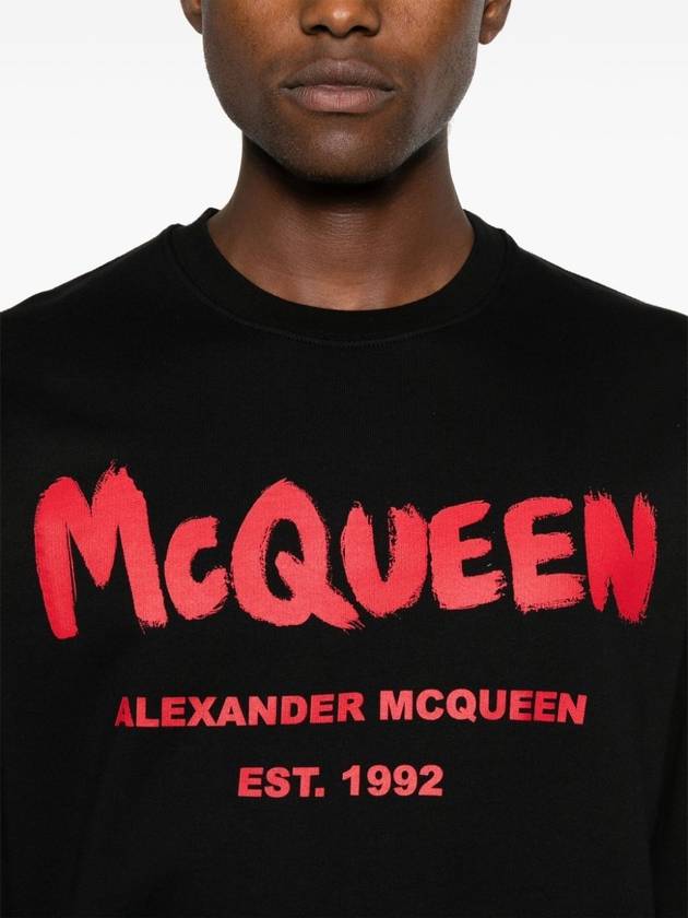 ALEXANDER MCQUEEN GRAFFITI PRINT SWEATER - ALEXANDER MCQUEEN - BALAAN 5