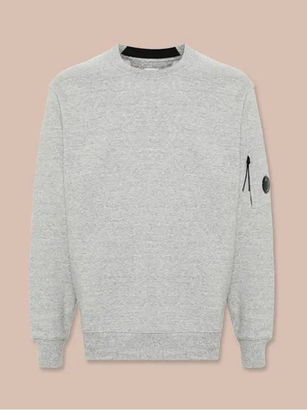 Diagonal Raised Fleece Lens Sweatshirt Grey - CP COMPANY - BALAAN 4